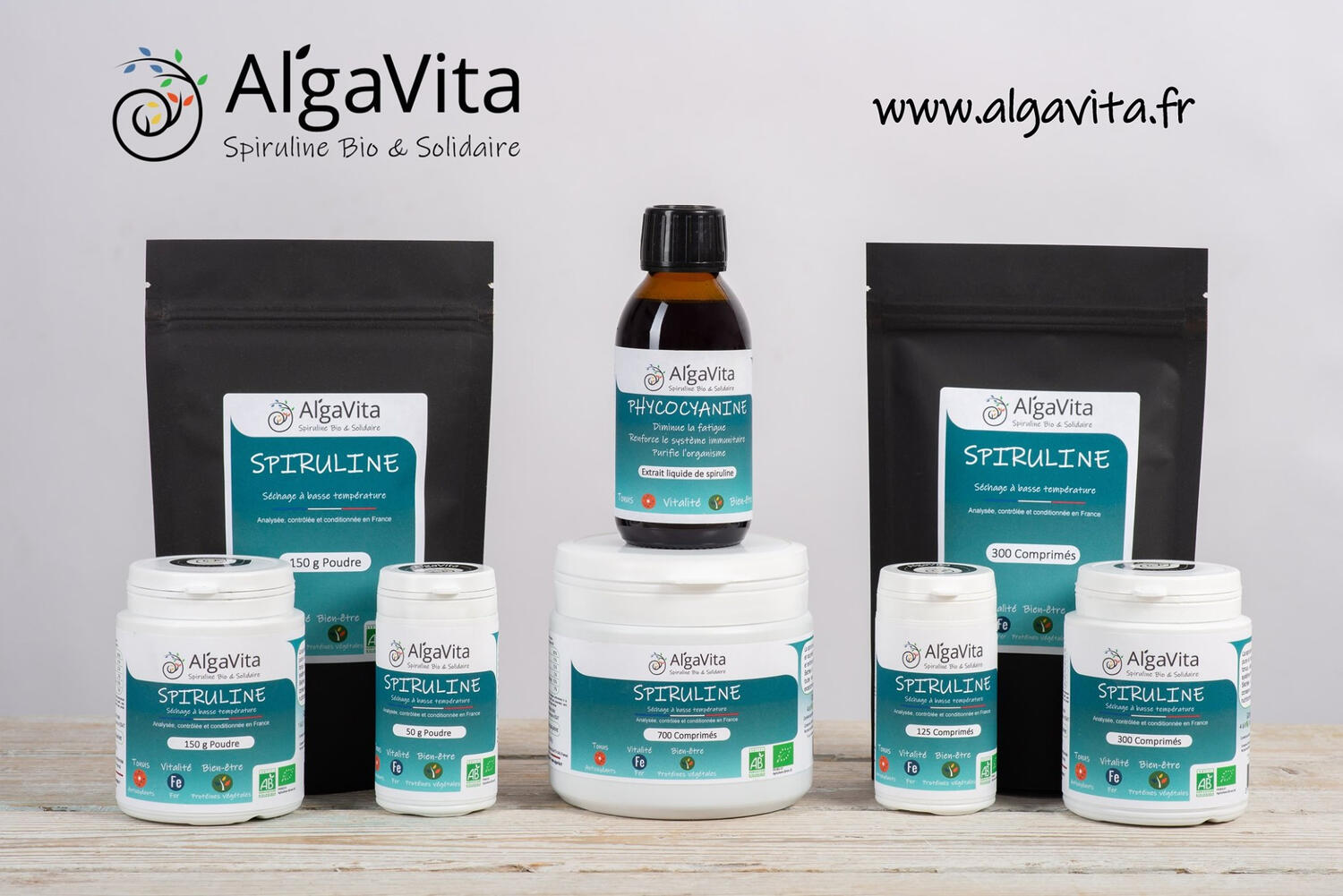 Algavita : les formats différents de spiruline